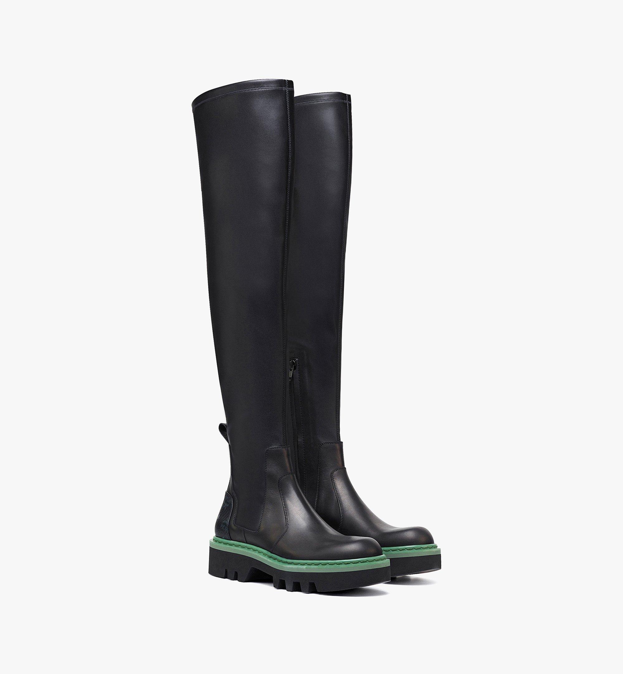 Women’s MCMotor Knee-High Leather Boots 1